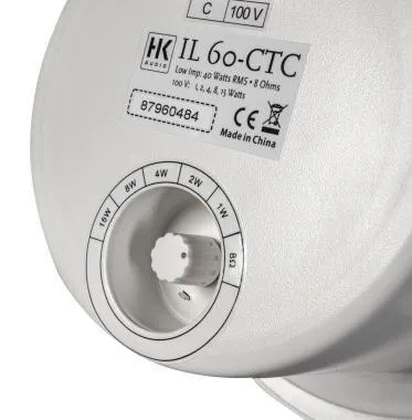 HK Audio IL 60-CTC white mennyzeti hangszóró, 80W, 6,5