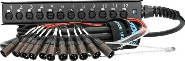 Klotz StraightLink 12/0 XLR 3p 12-cs. stagebox - 20m