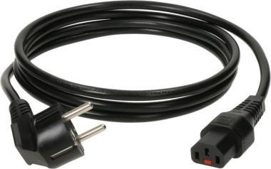 Klotz napájecí kabel H05VV-F 3G 1,0 mm² Schuko 90° - IEC C13 - 2m