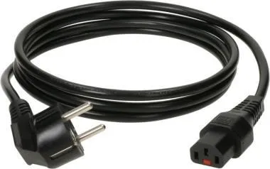 Klotz flexibilis H05VV-F tábkábel 3G 1,0 mm² Schuko 90° - IEC C13 - 2m