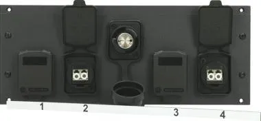 Klotz SmartBeam OCTO 4x LC duplex panelcsatlakozóra - 42 TE MIS TE MIS száloptikai elosztó