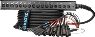 Klotz StraightLink 12/4 XLR 3p 16-cs. stagebox - 5m