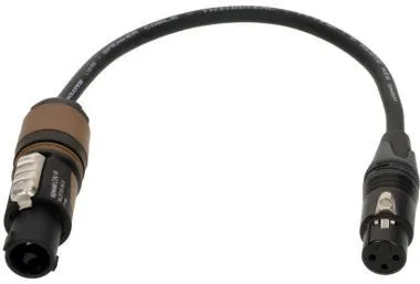 Klotz 2 x 1,5 mm² hangszóró adapter speakON 2p mama - XLR 3p mama - 0,3m