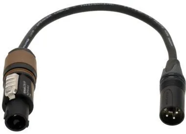 Klotz 2 x 1,5 mm² hangszóró adapter speakON 2p mama - XLR 3p papa - 0,3m
