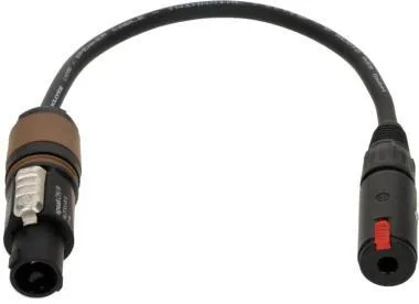 Klotz 2 x 1,5 mm² hangszóró adapter speakON 2p mama - jack 3p mama - 0,3m