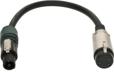 Klotz IM kabel 4 x 2,5 mm² speakON 4p samice - EP 5p samice - 0,3m