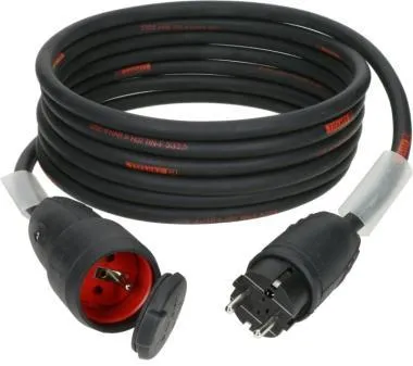 Klotz TITANEX H07RN-F tábkábel 3G 2,5 mm² Schuko papa/mama (FR és BE) - tömör gumi - 10m