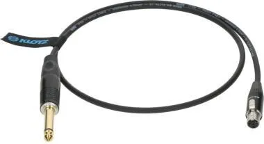 Klotz prémium műszer kábel a Shure TQG (mini XLR 4p) bodypackhez - jack mono, aranyozott - 0,7m