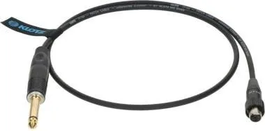 Klotz prémium műszerkábel a Shure TQG (mini XLR 4p) bodypackhez - jack mono, aranyozott - 0,7m