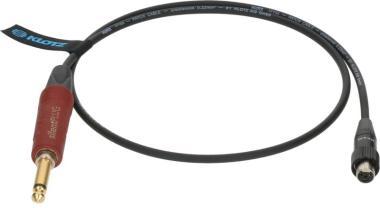 Klotz prémiový nástrojový kabel Shure TQG (mini XLR 4p) - jack mono, zlatý, 0,7m
