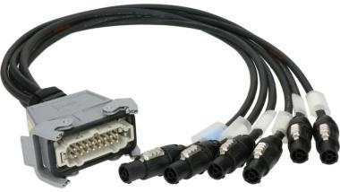 Klotz napájecí rozvodka 6-cs., multicore, ventilátor, Harting HAN 16E