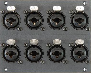 Klotz XLR/TRS kombinovaný modul 8 kanálů - 21 HP pro 19 MIS