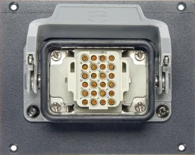 Klotz 8 csatornás Harting modul - 21 HP HAN® 24p mama - 2 x SIL - kábel OTW204Y - 0,38m