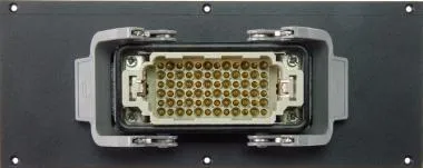 Klotz 24 csatornás Harting modul - 42 HP HAN® 72p papa - 6 x SIL - kábel OTW204Y - 0,38m