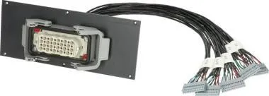 Klotz 20 csatornás Harting modul - 42 HP HAN® 40p mama - 5 x SIL - kábel OW15Y