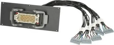 Klotz 20 csatornás Harting modul - 42 HP HAN® 40p papa - 5 x SIL - kábel OW15Y - 0,55m