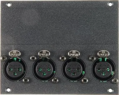 Klotz 4 csatornás XLR 3p mama modul - 21 HP 19