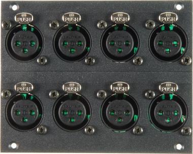 Klotz 8-kanálový XLR 3p modul - 21 HP pro 19 MIS, 16 kanálový