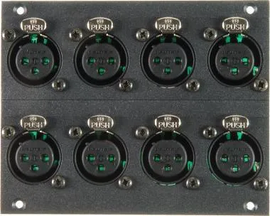 Klotz 8 csatornás XLR 3p mamamodul - 21 HP 19