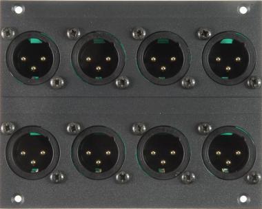 Klotz 8-kanál XLR 3p modul - 21 HP pro 19 MIS, 16 kanál
