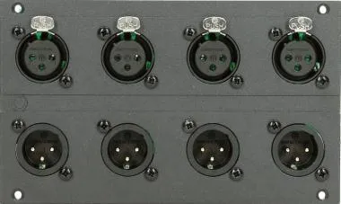 Klotz 4/4 csatornás XLR 3p mama/papa modul - 28 HP 19