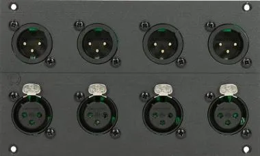 Klotz 4/4 csatornás XLR 3p mama/papa modul - 28 HP 19