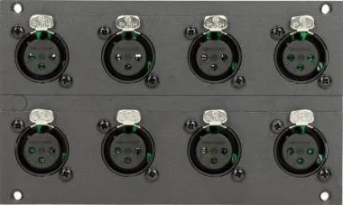 Klotz 8 csatornás XLR 3p mama modul - 28 HP 19