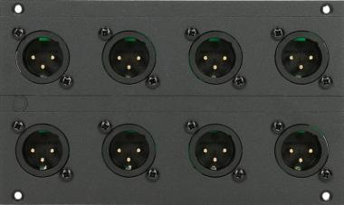 Klotz XLR modul 8 kanál, 28 HP, pro 12 kanálovou mřížku
