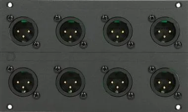 Klotz 8 csatornás XLR 3p papa modul - 28 HP 19