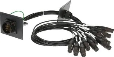 Klotz 12 csatornás RMP patch modul - 21 HP RMP 37p papa - 12 x XLR 3p mama - 0,8m