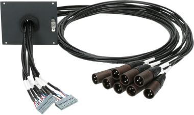 Klotz patch modul 8 kanálový, 21 HP, 2 x SIL, 8 x XLR 3p