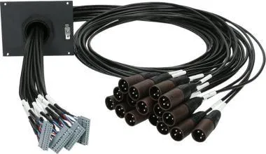 Klotz 16 csatornás SUB patch modul - 21 HP 4x SIL - 16 x XLR 3p papa - 1,5m