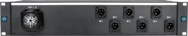 Klotz PowerLink 6 csatornás áramelosztó RACK 6 x powerCON TRUE1 bemenet - 1 x SOCA kimenet