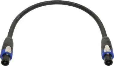 Klotz 4 x 4,0 mm² nemes adapter speakON 4p mama/mama fém burkolattal - 0,5m