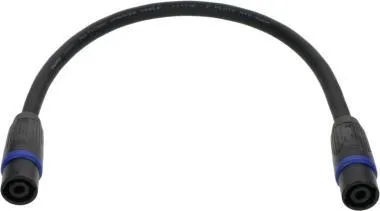 Klotz 4 x 4,0 mm² nemű adapter speakON 4p papa/M fém burkolattal - 0,5m