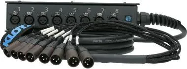 Klotz StraightLink AES/EBU 8/0 XLR 3p 8-cs. stagebox - digitális - egyszeres földelésű - 20m