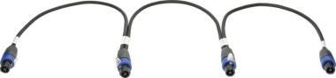 Klotz T Link adaptér d&b speakON 4p, 3 x speakON 4p, 0,6m