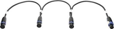 Klotz kabel SpeakON 4p adaptér 3x speakON 4p, 0,6m