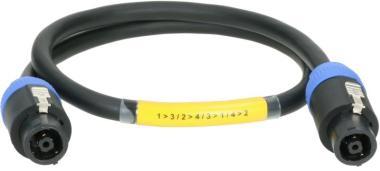 Klotz IM kabel, SpeakON adaptér, 8x2,5 mm², 8p samice/samice, plastový kryt, 2m