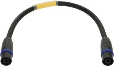 Klotz adaptér speakON 4p, 4 x 4,0 mm², kovový kryt, 0,5m