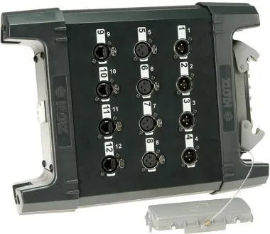 Klotz UMS TrueLink kimeneti színpadbox HAN® papa 4 x etherCON + 4/4 XLR 3p + powerCON kimenet
