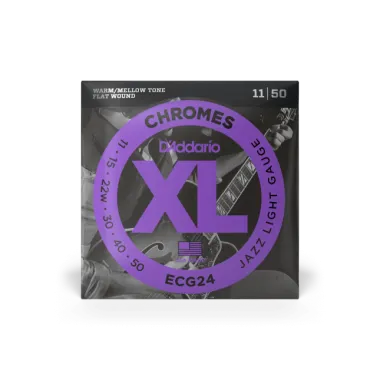 D'Addario ECG24 Chromes Flat Wound 11-50 elektromos gitárhúr szett