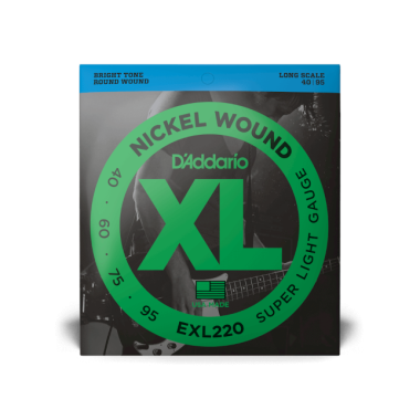 D'Addario Bassové struny EXL220, niklové, 40-95