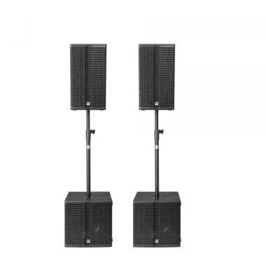 HK Audio LINEAR 3 COMPACT VENUE PACK aktív hangfal szett, 2x L3 112 FA, 2x L Sub 1500 A, 2x K&M M20, védőhuzatok