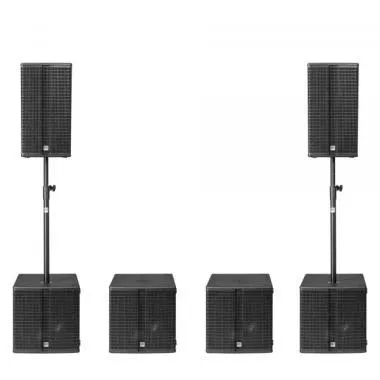 HK Audio LINEAR 3 HIGH PERFORMANCE PACK aktív hangfal szett, 2x L3 112 FA, 4x L Sub 1500 A, 2x K&M M20, védőhuzatok