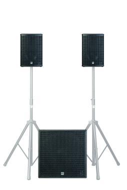 HK Audio Aktivní reproduktorový set 2x LINEAR 5 MK II 110 XA, 1x MK II 115 Sub A, s ochrannými obaly