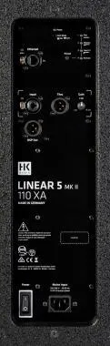 HK Audio LINEAR 5 MK II 110 XA aktív hangfal, 1200W bi-amp, 1x 10″/1″, 80°x60° CD-kürt, 31°, DSP out, DSP CONTROL Win/macOS