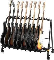 Hercules GS525B PLUS Gitárállvány öt gitár részére, kerekekkel