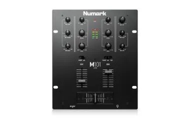 Numark M101USB DJ keverő, 2 ch, 2 line, 2 phono, 1 mic / 2 USB