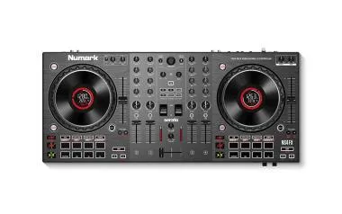 Numark NS4FX DJ kontroller, 4 ch, 2x8 pad, interface, Serato DJ Lite, FX, LCD jog
